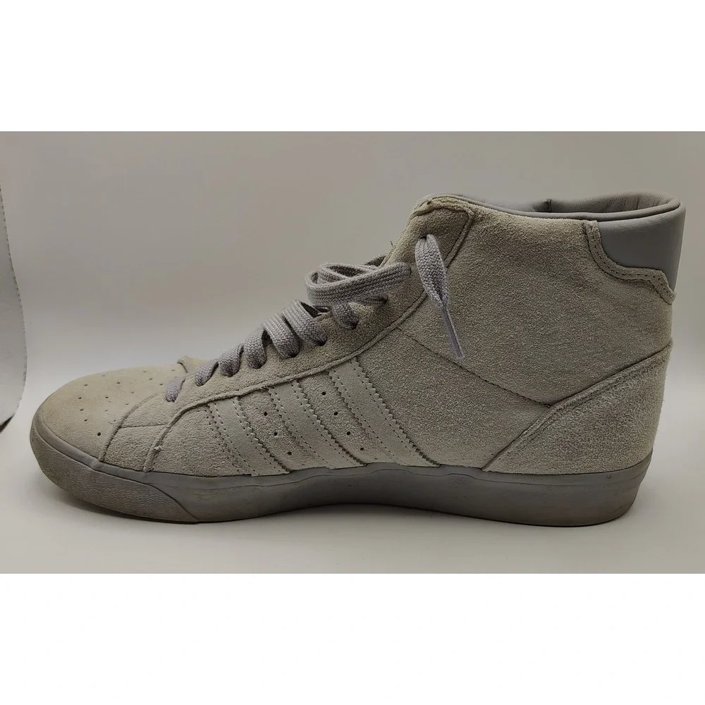 Adidas Basket Profi Mens‎ Grey Suede High Top Sneakers FW4976 Size 10
